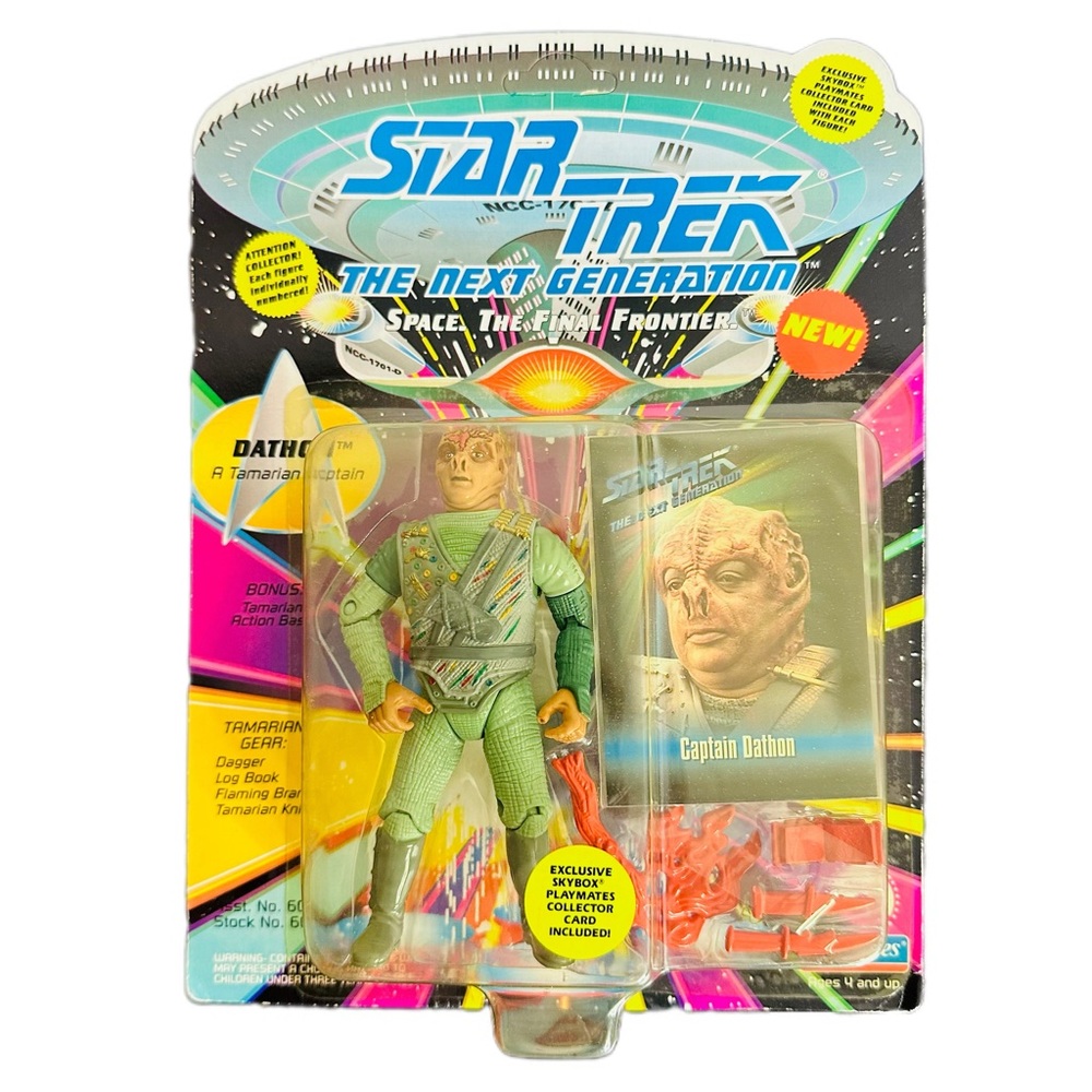 Star Trek The Next Generation CAPTAIN DATHON 1993 Playmates Figure w/ Card NEW!